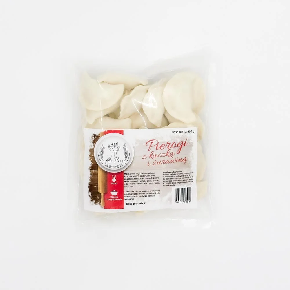 Pierogi z kaczką i żurawiną 0,5kg